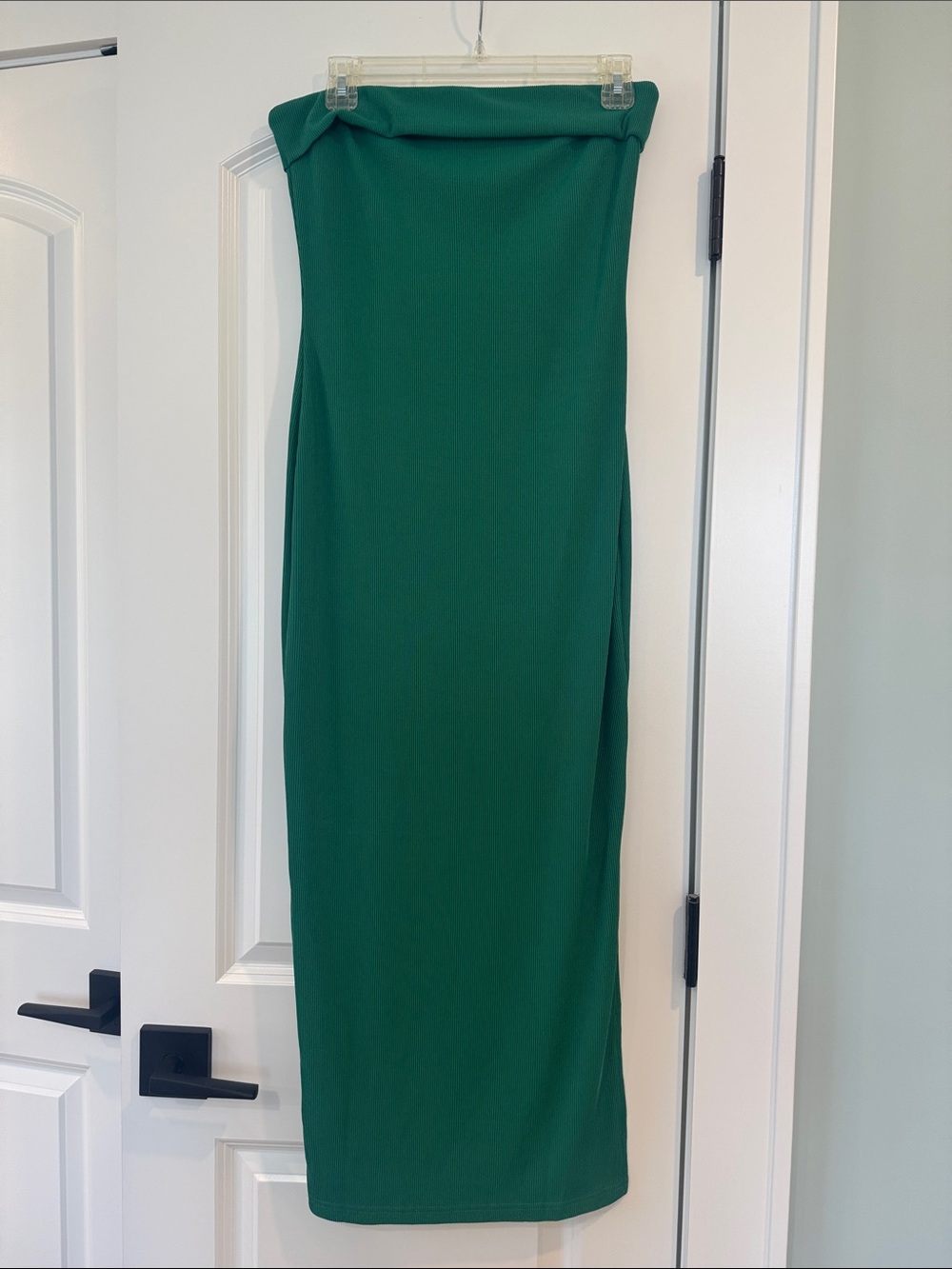 Green Strapless Maxi Dress